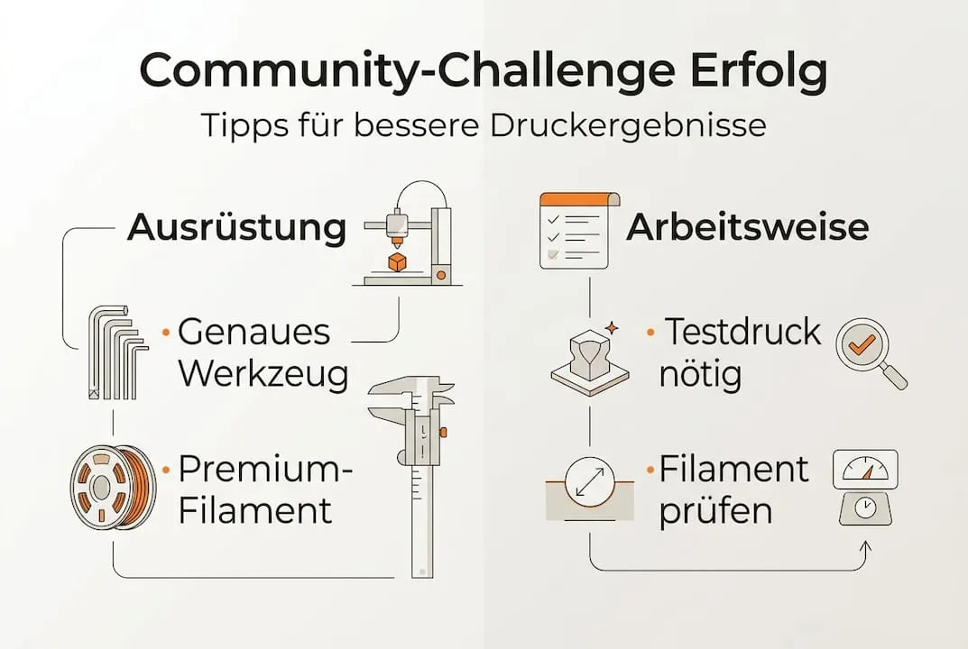 Diese Infografik zeigt, worauf es bei erfolgreichen 3D-Druck-Projekten wirklich ankommt.